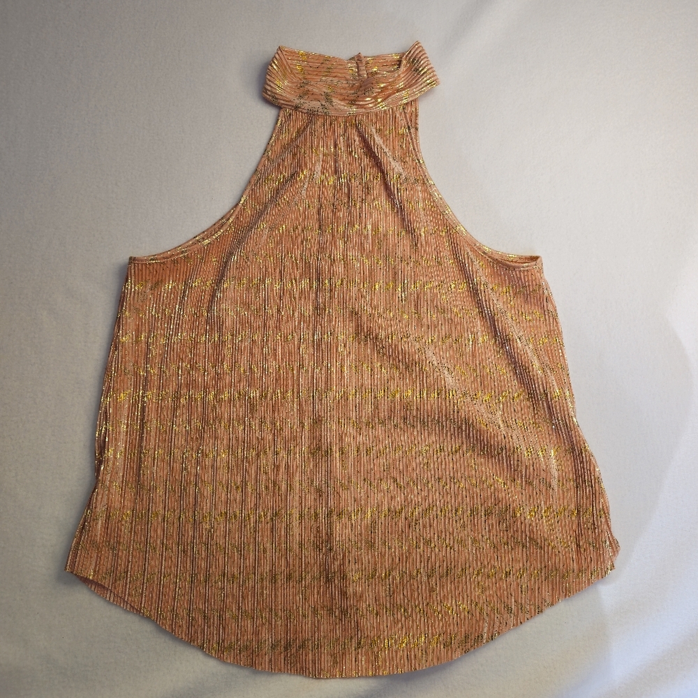 Pleated Anthropology halter top Size XS